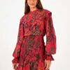 Farm Rio Red Sunset Tapestry Mini Dress 2 Farm Rio Red Sunset Tapestry Mini Dress -Trend Farm Rio 301793 01