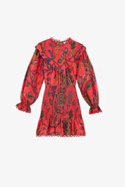 Farm Rio Red Sunset Tapestry Mini Dress -Trend Farm Rio 301793 06 5d70d3a7 348b 48ae a788 99ca6a882028