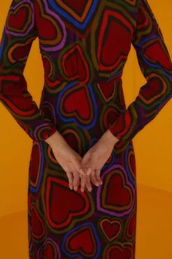 Farm Rio Rainbow Wild Hearts Maxi Dress -Trend Farm Rio 301861 03