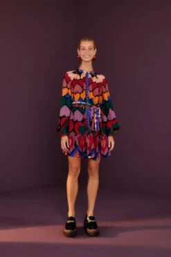 Farm Rio Full Of Hearts Mini Dress -Trend Farm Rio 301905 04
