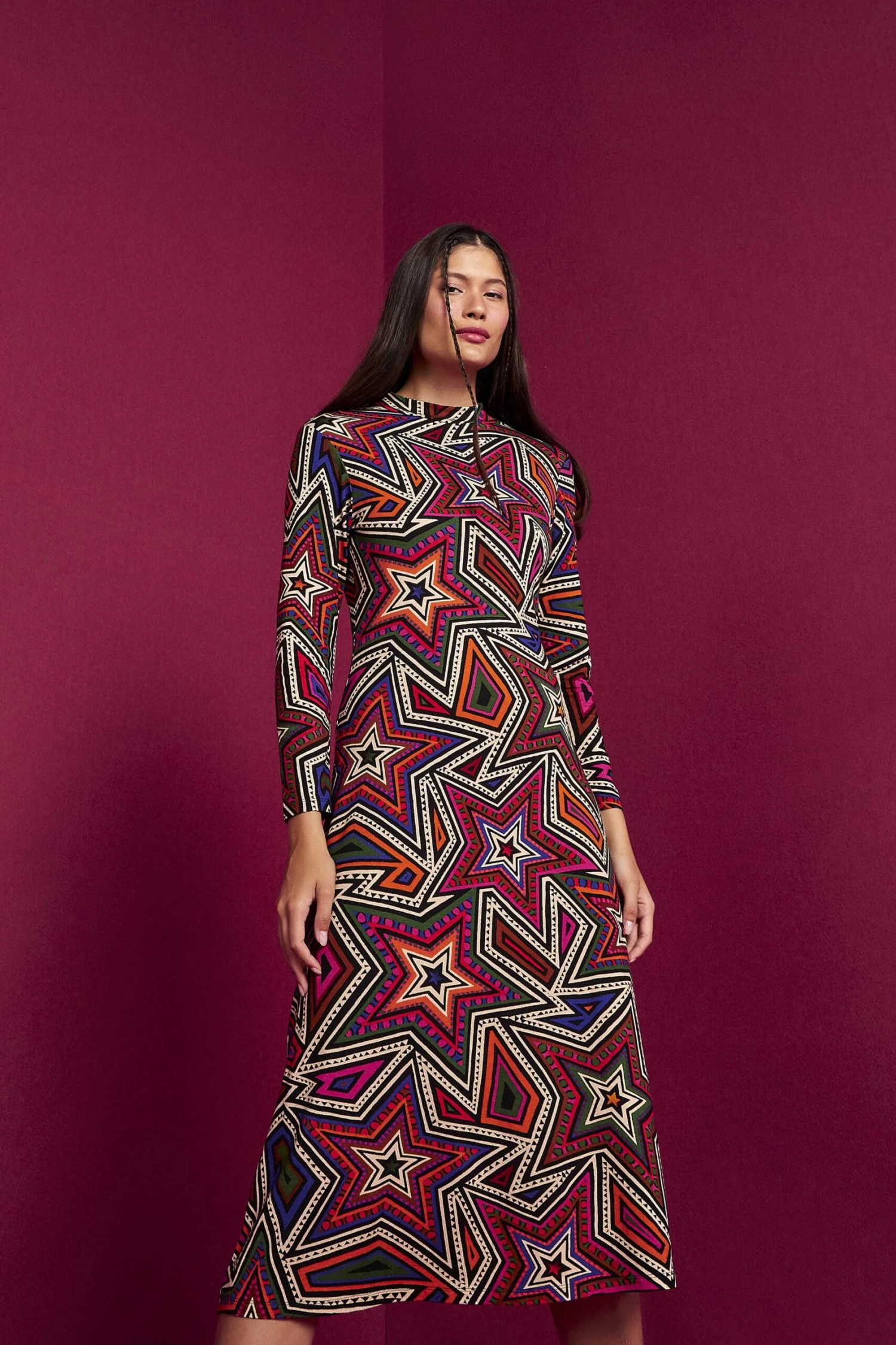 Farm Rio Mystic Trip Lenzing™ Ecovero™ Jersey Dress 3 Farm Rio Mystic Trip Lenzing™ Ecovero™ Jersey Dress