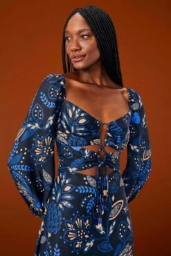 Farm Rio Black Macaw Forest Midi Dress 10 Farm Rio Black Macaw Forest Midi Dress -Trend Farm Rio 303774 03