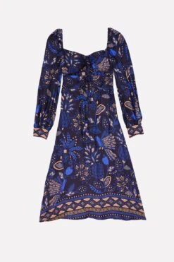 Farm Rio Black Macaw Forest Midi Dress 13 Farm Rio Black Macaw Forest Midi Dress -Trend Farm Rio 303774 06