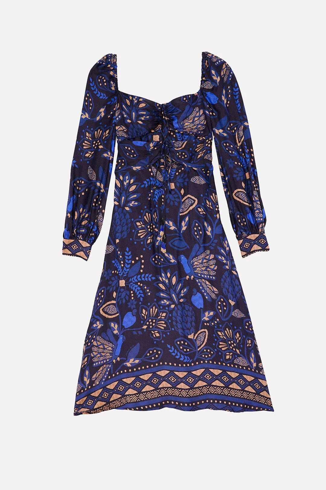 Farm Rio Black Macaw Forest Midi Dress 8 Farm Rio Black Macaw Forest Midi Dress - Image 6