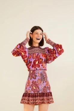 Farm Rio Sweet Floral Mini Dress -Trend Farm Rio 303775 03