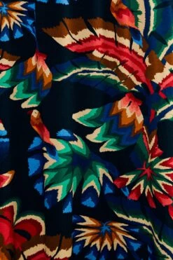 Farm Rio Black Chevron Forest Lenzing™ Ecovero™ Viscose Dress -Trend Farm Rio 303809 05