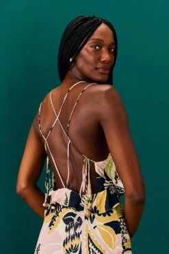 Farm Rio Sand Vintage Forest Lenzing™ Ecovero™ Viscose Midi Dress -Trend Farm Rio 303824 03