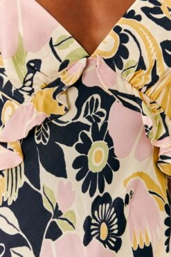 Farm Rio Sand Vintage Forest Lenzing™ Ecovero™ Viscose Midi Dress -Trend Farm Rio 303824 05