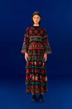 Farm Rio Black Night Sky Maxi Skirt -Trend Farm Rio 303828 02