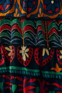 Farm Rio Black Night Sky Maxi Skirt -Trend Farm Rio 303828 05