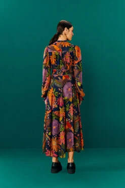 Farm Rio Navy Cool Macaw Midi Dress -Trend Farm Rio 303830 04