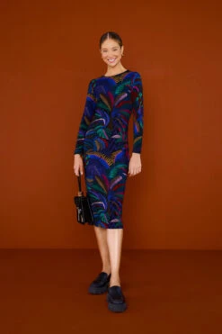 Farm Rio Amazonia Night Lenzing™ Ecovero™ Viscose Midi Dress