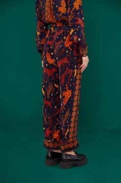 Farm Rio Navy Animal Sky Pants -Trend Farm Rio 303899 04