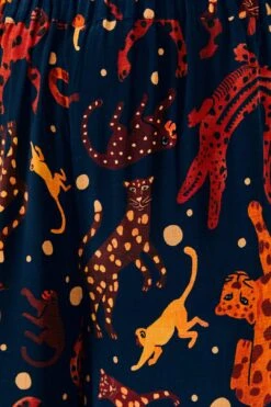Farm Rio Navy Animal Sky Pants -Trend Farm Rio 303899 05