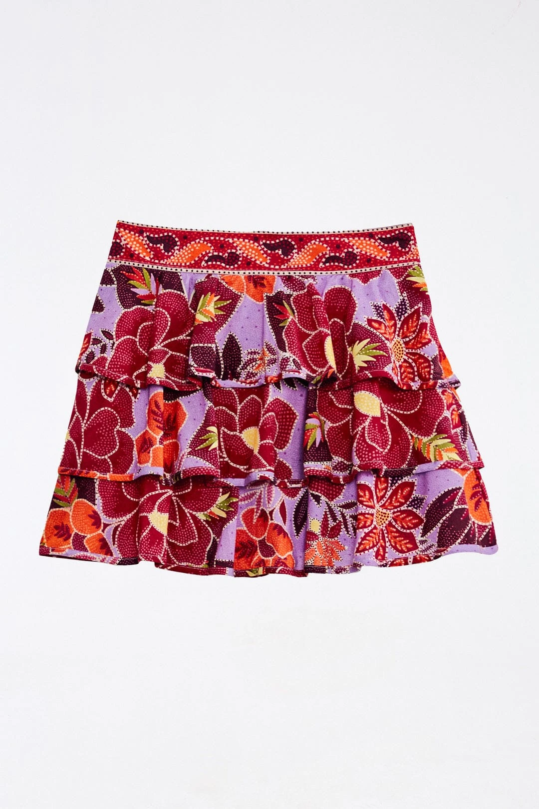 Farm Rio Sweet Floral Layered Mini Skirt 7 Farm Rio Sweet Floral Layered Mini Skirt - Image 5