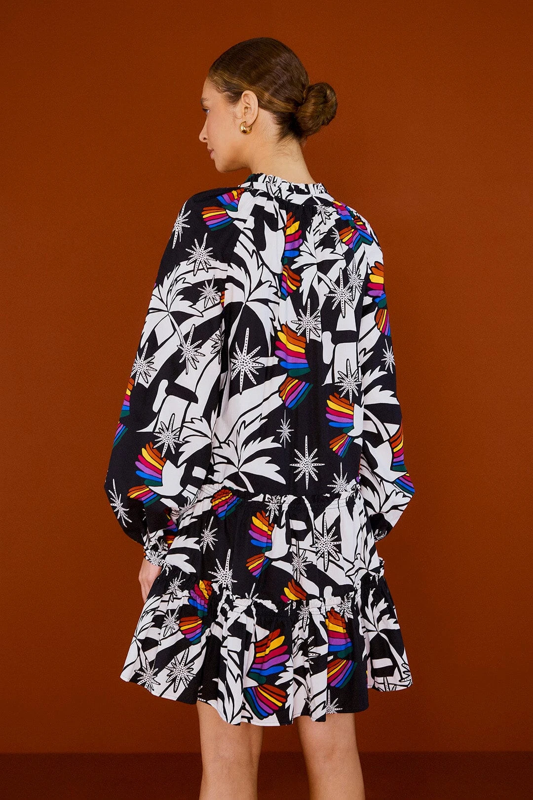 Farm Rio Toucans Wave Organic Cotton Mini Dress 4 Farm Rio Toucans Wave Organic Cotton Mini Dress - Image 2