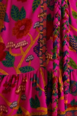 Farm Rio Pink Sweet Forest Mini Dress -Trend Farm Rio 303913 05