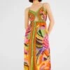 Farm Rio Toucans Scarf Lenzing™ Ecovero™ Viscose Midi Dress -Trend Farm Rio 303966 01