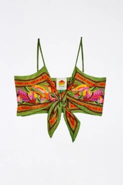 Farm Rio Toucans Scarf Lenzing™ Ecovero™ Viscose Crop Top -Trend Farm Rio 303977 06