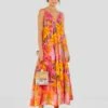 Farm Rio Mixed Pink Prints Maxi Dress -Trend Farm Rio 303980 01