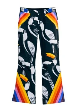 Farm Rio Black Graphic Toucans Ski Pants -Trend Farm Rio 304126 06