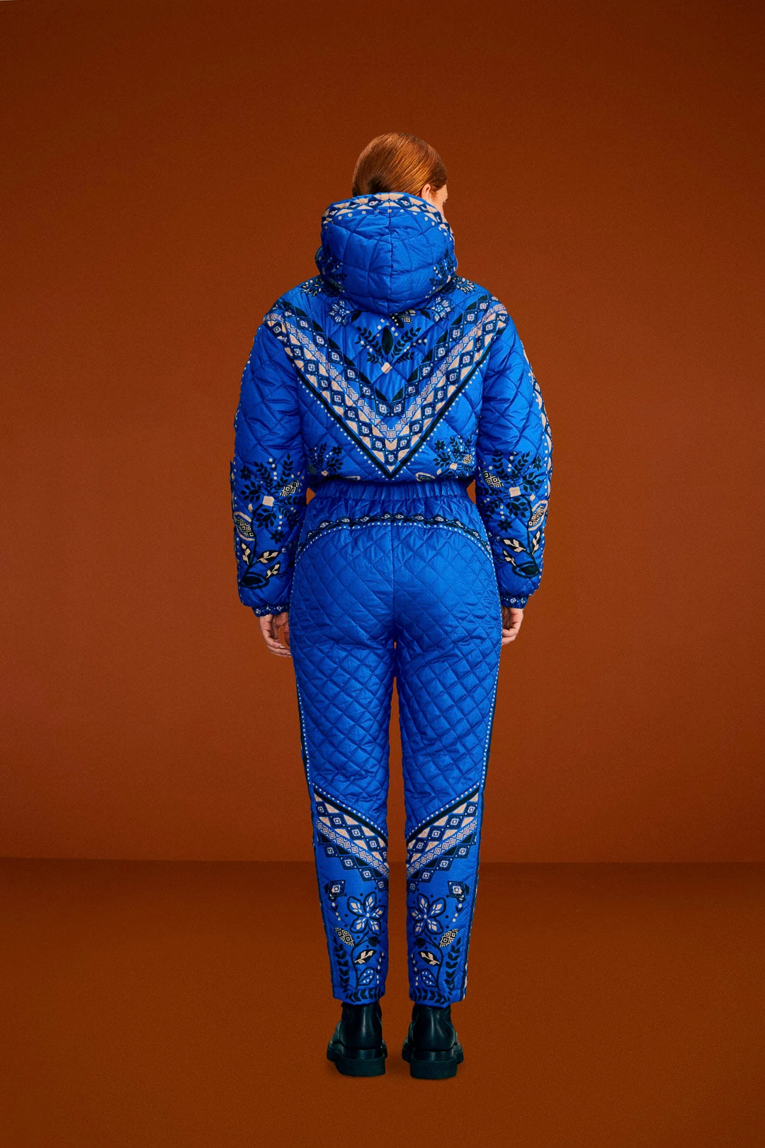 Farm Rio Black Macaw Forest Quilted Pants 5 Farm Rio Black Macaw Forest Quilted Pants - Image 3