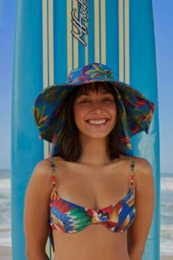 Farm Rio Chevron Toucans Bikini Top