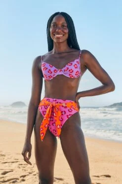 Farm Rio Maxi Leopard Patch Bikini Bottom