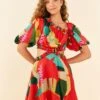 Farm Rio Red Heliconia Mini Dress -Trend Farm Rio 305261 01