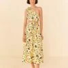 Farm Rio Yellow Bossa Banana Knot Midi Dress -Trend Farm Rio 305266 02