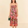 Pink Leopard Forest Midi Dress -Trend Farm Rio 305796 01