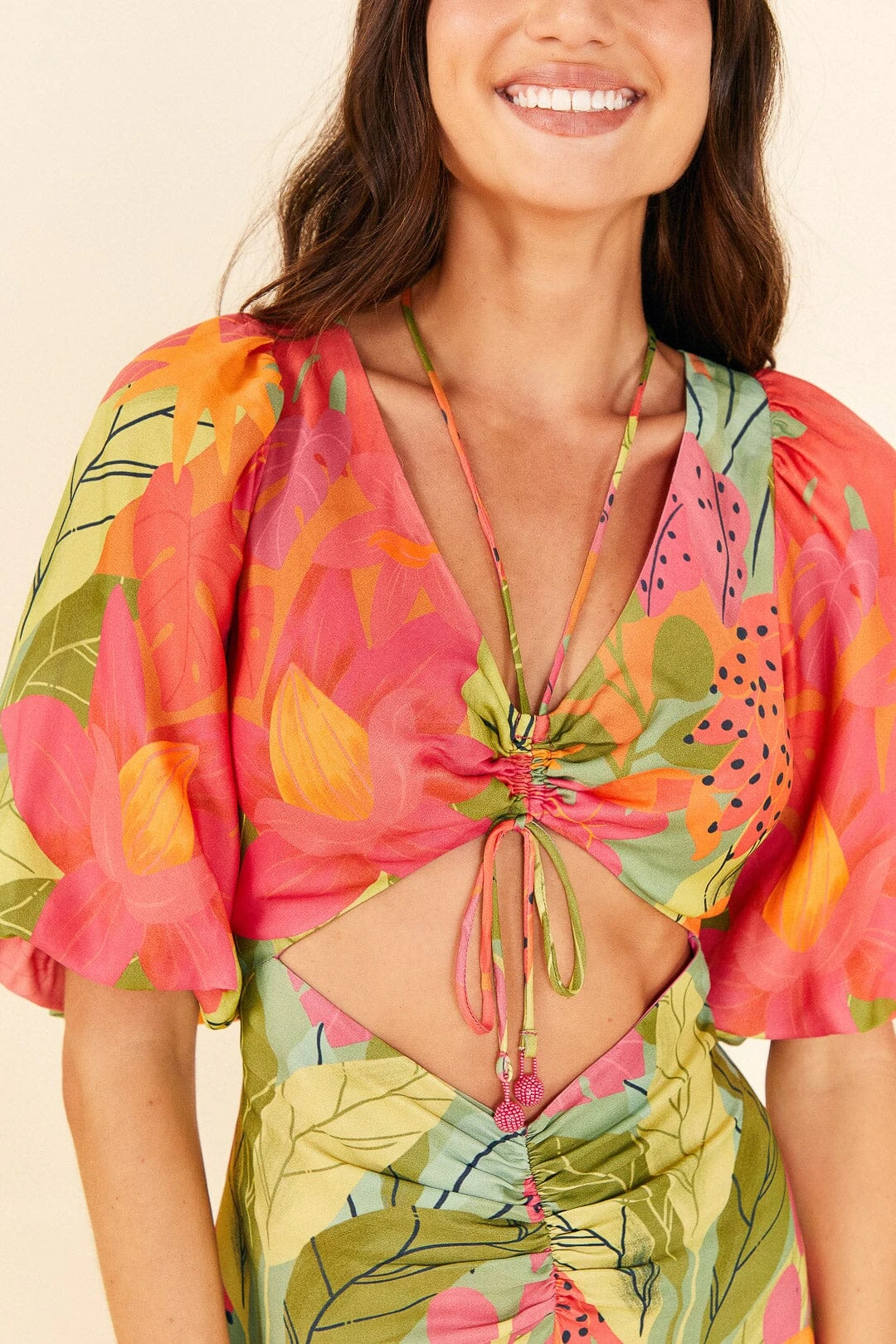 Farm Rio Sweet Forest Lenzing™ Ecovero™ Viscose Midi Dress 4 Farm Rio Sweet Forest Lenzing™ Ecovero™ Viscose Midi Dress - Image 2