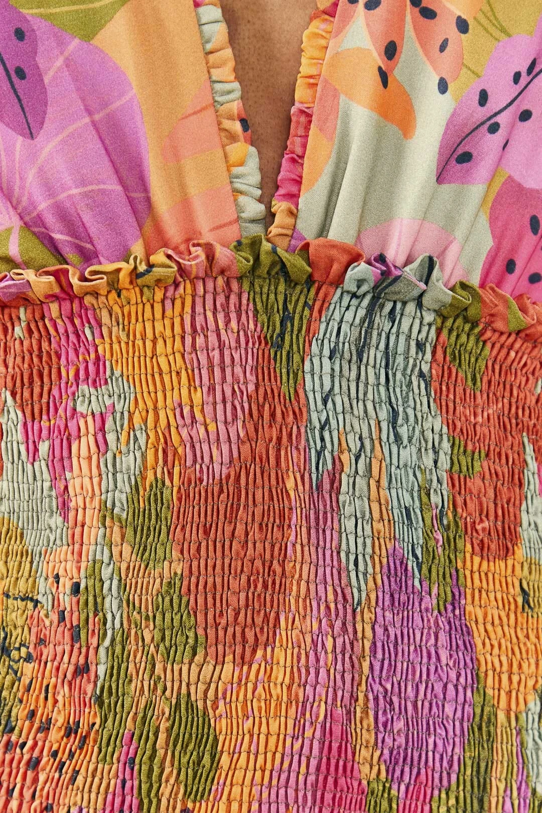 Farm Rio Sweet Forest Long Sleeve Mini Dress 6 Farm Rio Sweet Forest Long Sleeve Mini Dress - Image 4