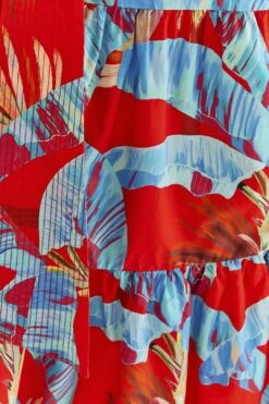 Farm Rio Red Sweet Jungle Midi Dress 13 Farm Rio Red Sweet Jungle Midi Dress -Trend Farm Rio 306090 06