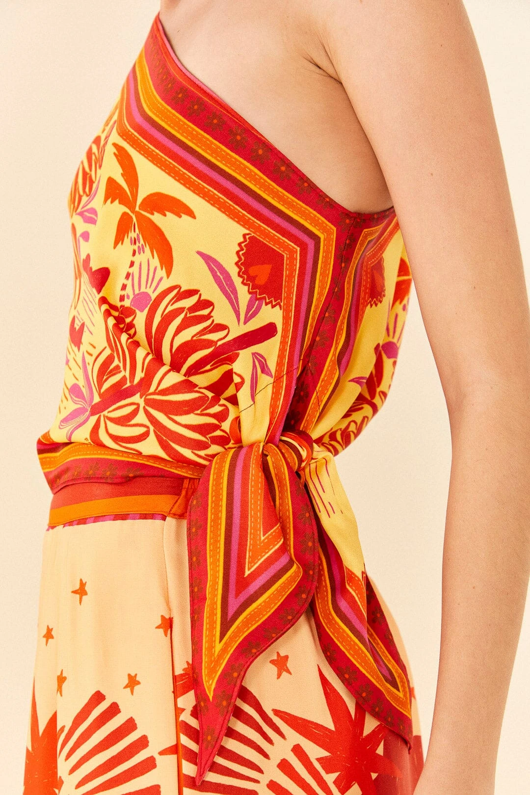 Farm Rio Forest Mixed Scarves Lenzing™ Ecovero™ Viscose Crop Top 7 Farm Rio Forest Mixed Scarves Lenzing™ Ecovero™ Viscose Crop Top - Image 5