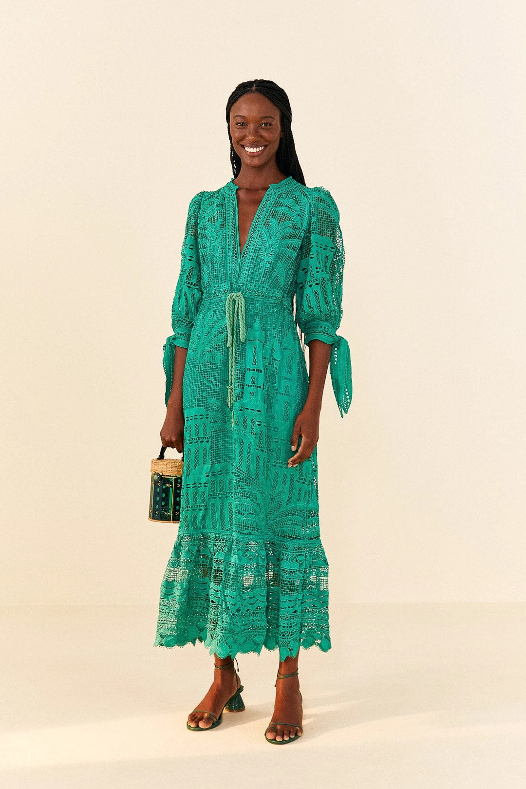 Farm Rio Green Morada Boa Guipure Dress 3 Farm Rio Green Morada Boa Guipure Dress