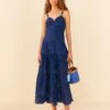 Deep Blue Palm Tree Richelieu Midi Dress -Trend Farm Rio 306122 01
