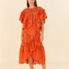 Farm Rio Orange Palm Tree Richelieu Midi Skirt 2 Farm Rio Orange Palm Tree Richelieu Midi Skirt -Trend Farm Rio 306124 01
