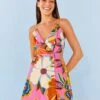 Farm Rio Pink Full Garden Mini Dress -Trend Farm Rio 306138 01