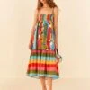 Farm Rio Wonderful Toucans Organic Cotton Midi Dress -Trend Farm Rio 306145 01