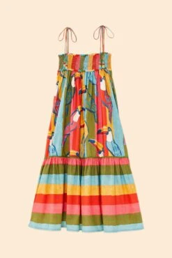 Farm Rio Wonderful Toucans Organic Cotton Midi Dress 13 Farm Rio Wonderful Toucans Organic Cotton Midi Dress -Trend Farm Rio 306145 06