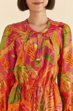 Farm Rio Orange Ombre Forest Mini Dress -Trend Farm Rio 306156 03