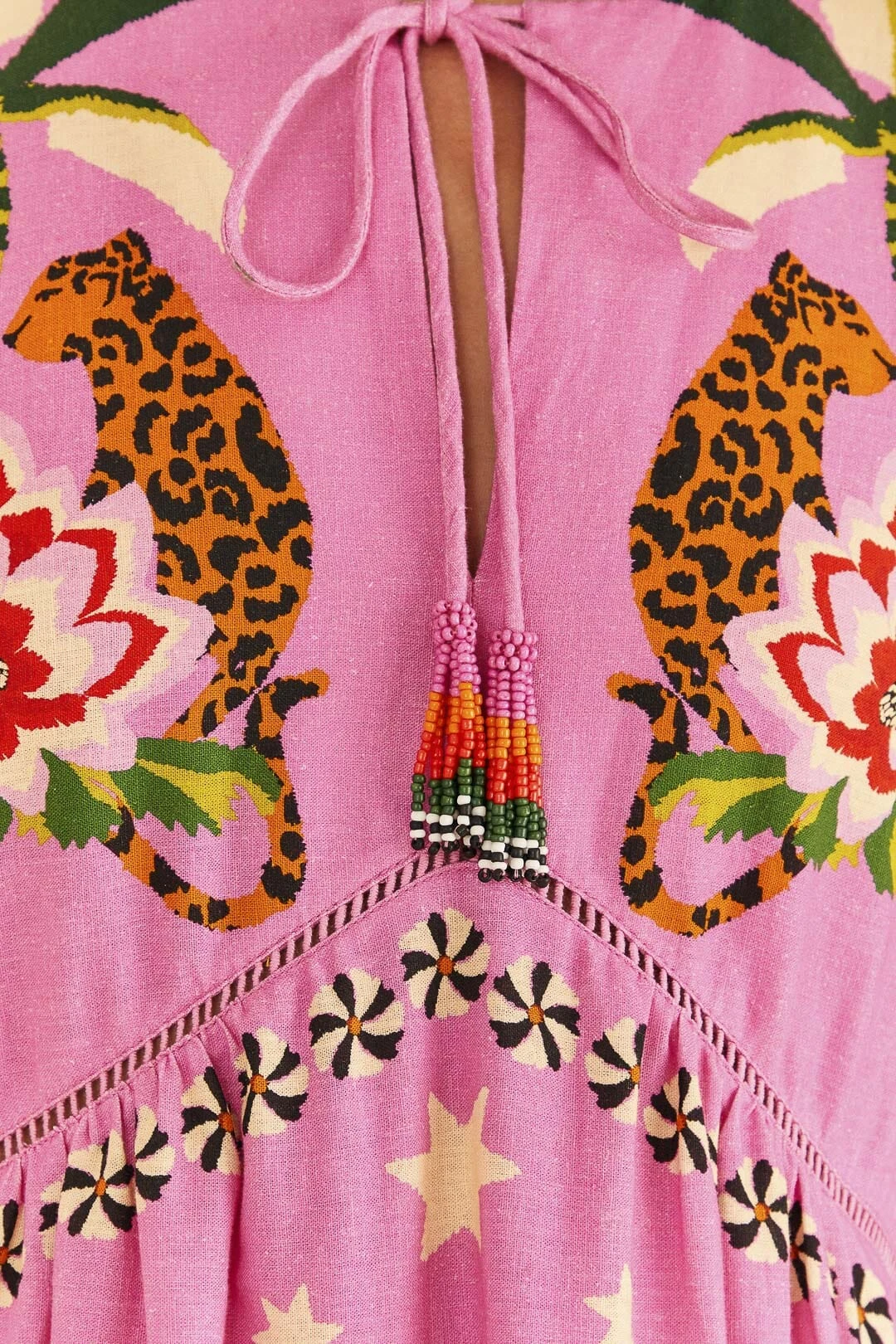 Farm Rio Pink Leopard Forest Mini Dress 8 Farm Rio Pink Leopard Forest Mini Dress - Image 6