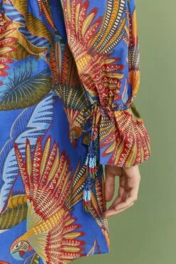 Farm Rio Blue Macaw Flight Mini Dress -Trend Farm Rio 306161 05