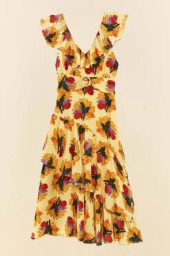 Farm Rio Banana Nest Midi Dress -Trend Farm Rio 306198 05