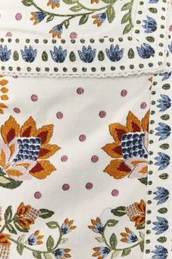 Farm Rio White Summer Garden Mini Skirt -Trend Farm Rio 306268 04