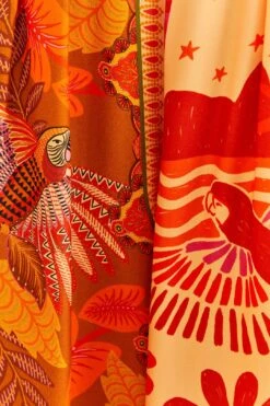 Farm Rio Forest Mixed Scarves Lenzing™ Ecovero™ Viscose Pants -Trend Farm Rio 306279 05