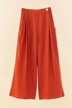 Farm Rio Brown Wide Leg Pants -Trend Farm Rio 306285 06
