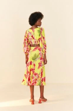 Farm Rio Lime Sweet JungleLenzing™ Ecovero™ Viscose Crop Top -Trend Farm Rio 306305 03