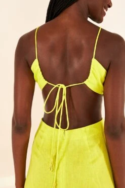 Farm Rio Lime Green Monstera Midi Dress -Trend Farm Rio 306330 04